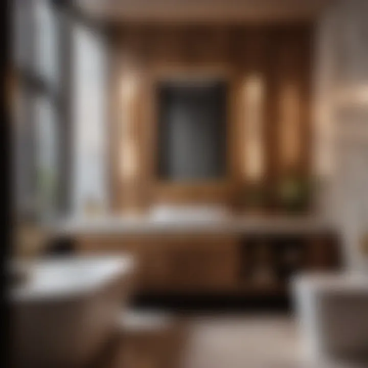 Chic Paneling Options Stylish and low-maintenance commercial bathroom paneling