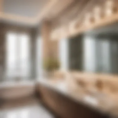 Luxurious Marble Accents in Bathroom Design Elegant bathroom design with marble accents