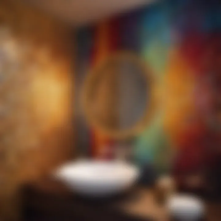 Vivid Mosaics Colorful mosaic bathroom tiles adding vibrancy to the space