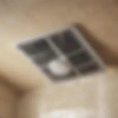 Illustration of proper installation tools for inline bathroom vent fan