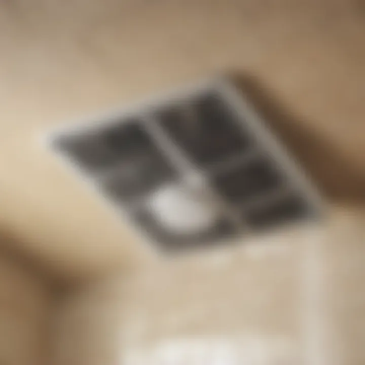 Illustration of proper installation tools for inline bathroom vent fan