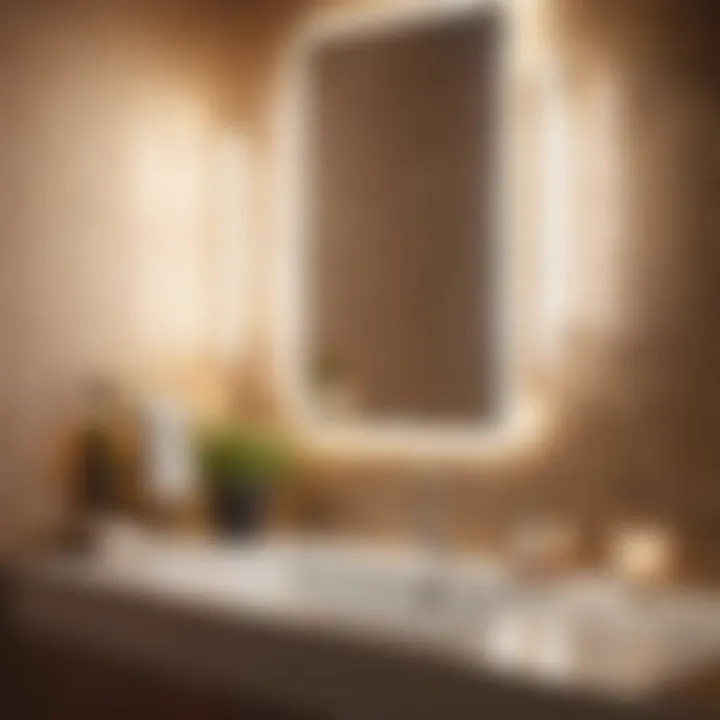 Lighting Effects on Bath Mirror Reflections