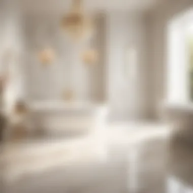 Luxurious Marble Aesthetic Elegant marble bathroom floor