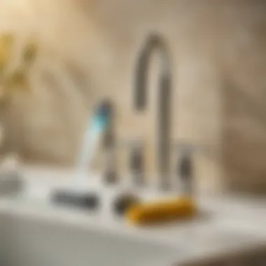 Essential Repair Tools for Delta Faucet Illustration of tools needed for repairing Delta faucet