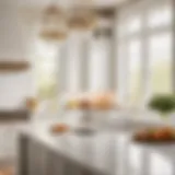 Elegant white kitchen with Sherwin Williams paint