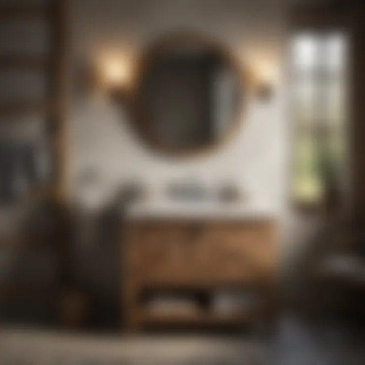 Rustic small bathroom vanity crafted from quality materials