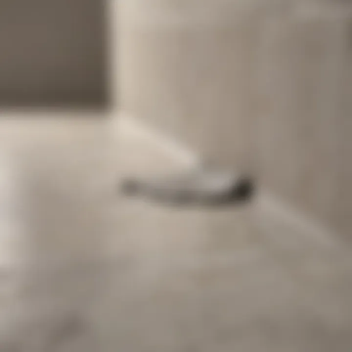 Freshly Applied Grout Sealant Close-up of freshly applied grout sealant on bathroom tiles