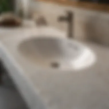 High-Quality Countertop Materials for Vanity Tops Close-up of high-quality countertop materials for vanity tops