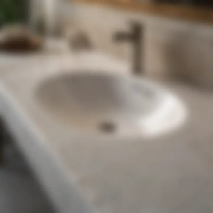High-Quality Countertop Materials for Vanity Tops Close-up of high-quality countertop materials for vanity tops