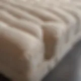 Layered Construction of Futon Mattresses Detailed view of a high-quality futon mattress showcasing its layers and structure.