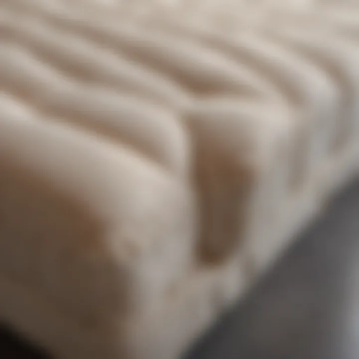 Layered Construction of Futon Mattresses Detailed view of a high-quality futon mattress showcasing its layers and structure.