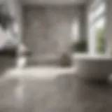Immaculate Porcelain Tiles Gleaming porcelain bathroom tiles showcasing impeccable cleanliness