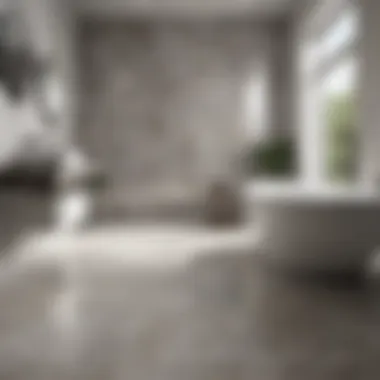 Immaculate Porcelain Tiles Gleaming porcelain bathroom tiles showcasing impeccable cleanliness