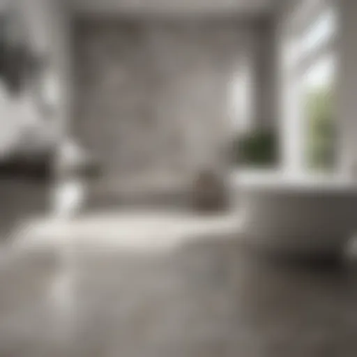 Immaculate Porcelain Tiles Gleaming porcelain bathroom tiles showcasing impeccable cleanliness