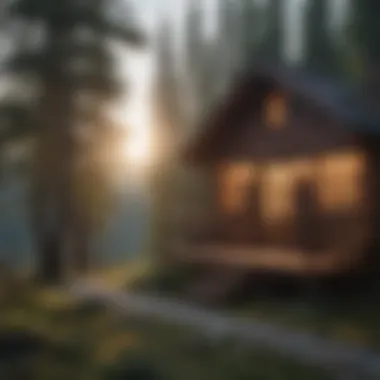 Architectural Design of Two Bedroom Cabin Architectural design showcasing two bedroom cabin plan.