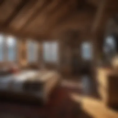 Interior Layout of Two Bedroom Cabin Interior layout highlighting space optimization in a two bedroom cabin.