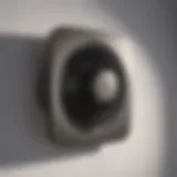 Modern wall mount bathroom exhaust fan