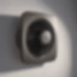 Modern wall mount bathroom exhaust fan