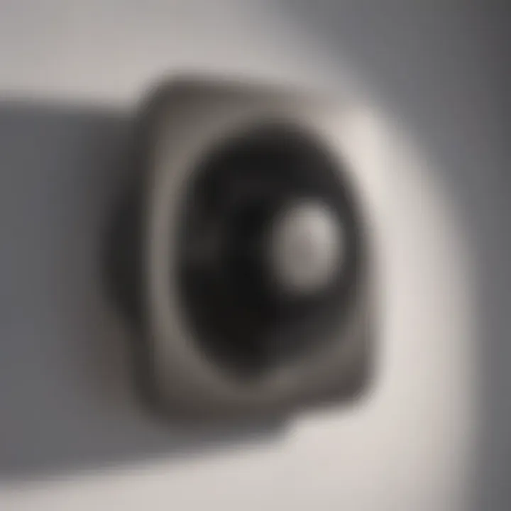 Modern wall mount bathroom exhaust fan
