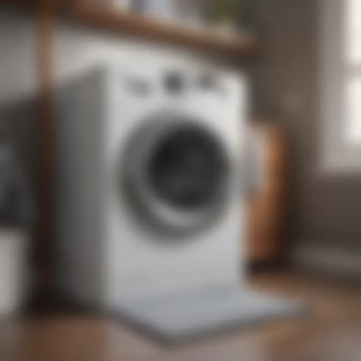 Washing machine loaded with bathroom mats