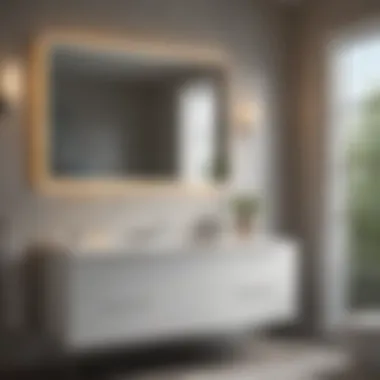 Installation guide for a 55 inch bathroom vanity