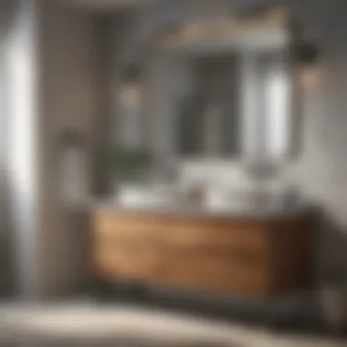 Diverse Material Options for Bathroom Vanities Varied material options for 55 inch bathroom vanities