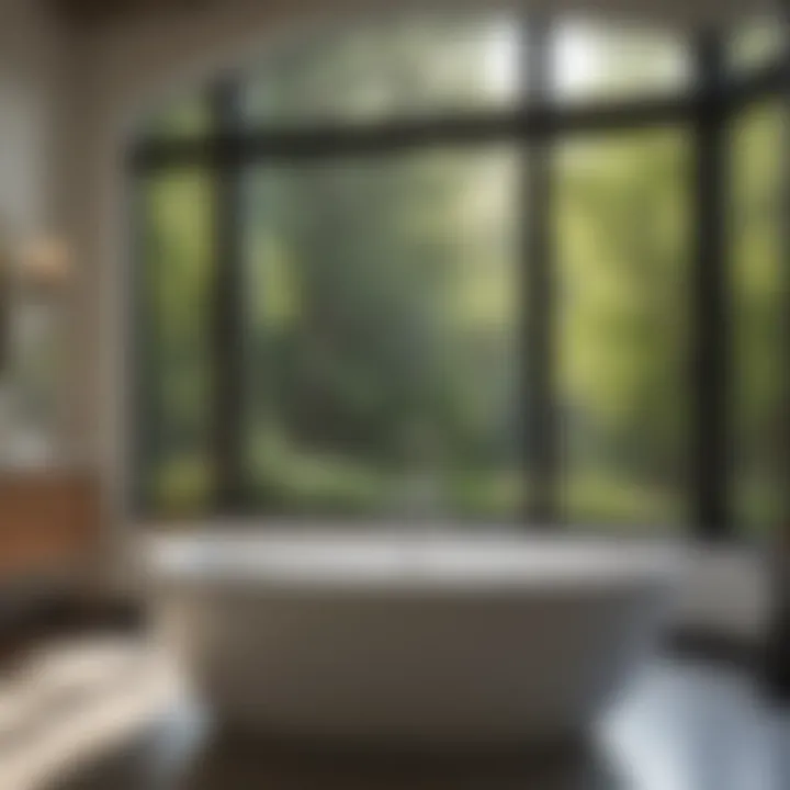 Embracing Luxury: Freestanding Soaker Tub Design Luxurious freestanding soaker tub surrounded by natural light