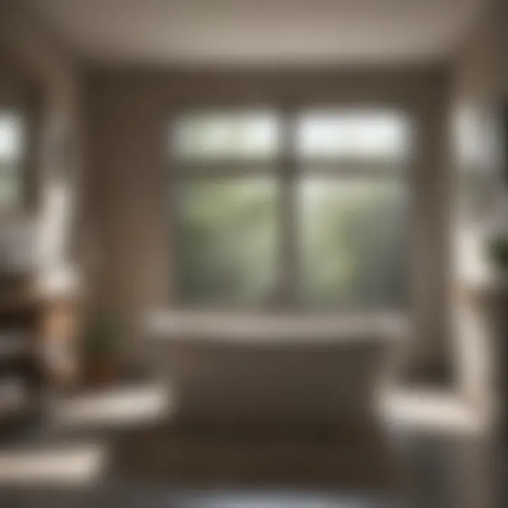 Envisioning Tomorrow: Soaker Tub Trends in Bathroom Design Trendy bathroom showcasing the future of soaker tub design