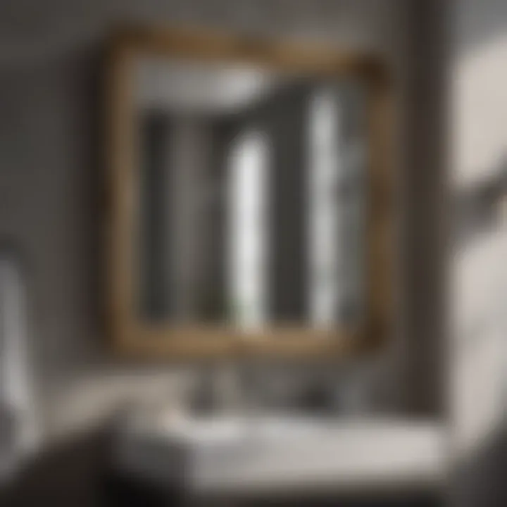 An array of box mirrors in different styles and materials