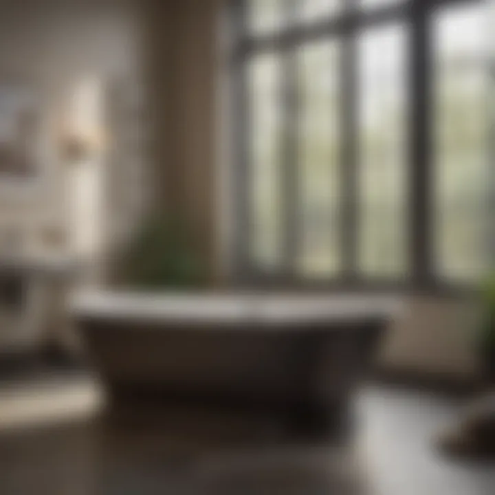Elegant cast iron drop-in bathtub showcasing its smooth finish and classic design.