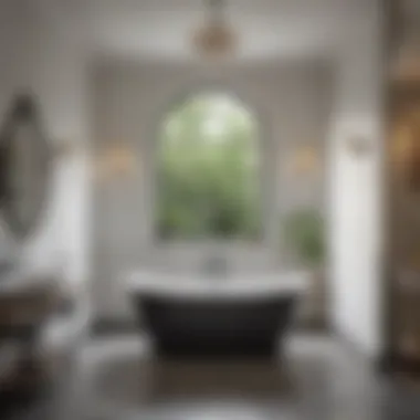 Modern Bathroom Installation of a Cast Iron Bathtub Installation of a cast iron drop-in bathtub in a modern bathroom setting.