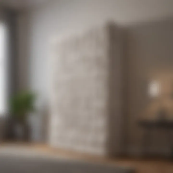 Innovative wall-mounted storage for a spare mattress