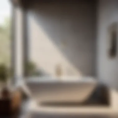 Urban Chic Concrete Bathtub Stall Maintenance Minimalist Concrete Bathtub Stall