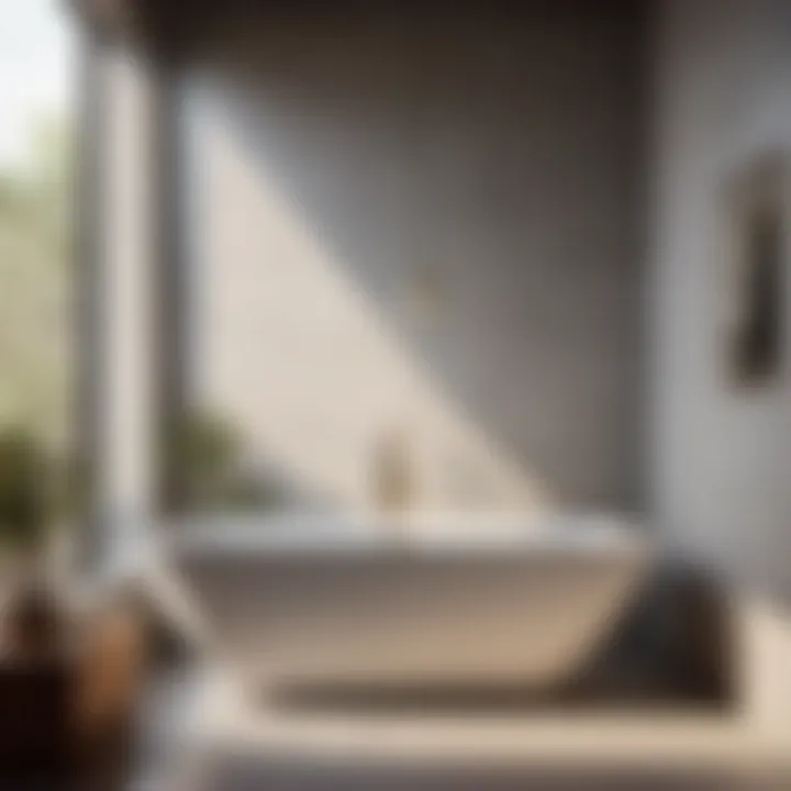 Urban Chic Concrete Bathtub Stall Maintenance Minimalist Concrete Bathtub Stall