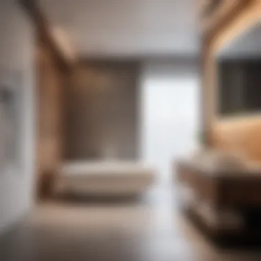 Harmonious Blend of Bathroom and Bedroom Elements Contemporary Bathroom Decor