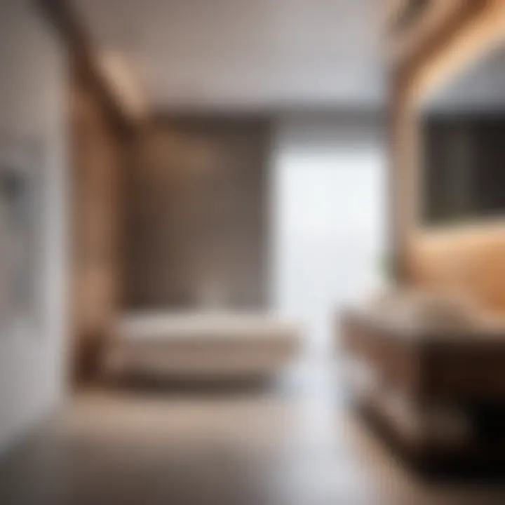 Harmonious Blend of Bathroom and Bedroom Elements Contemporary Bathroom Decor