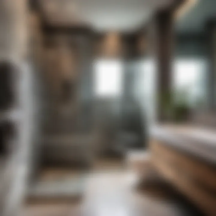 Sleek Contemporary Bathroom with Glass Shower Contemporary bathroom renovation with glass shower