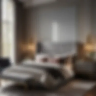 Contemporary Upholstered Bedroom Set in Gray