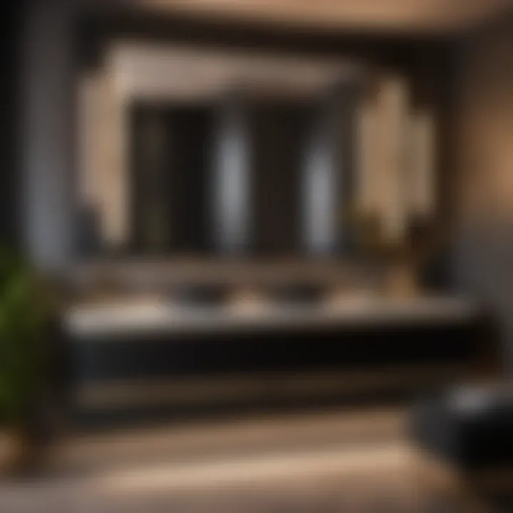 Sophisticated Black Vanity with Vessel Sink Contemporary Black 72-inch Vanity with Vessel Sink