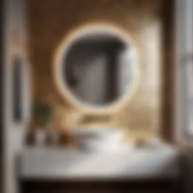 Contemporary geometric standalone bathroom vanity