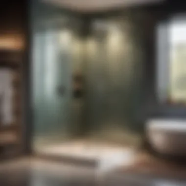 Modern Glass Panel Shower Enclosure Contemporary glass panel shower enclosure