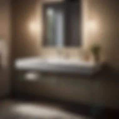 Modern Chic: Glass Thin Bathroom Sink Vanity Contemporary Glass Thin Bathroom Sink Vanity