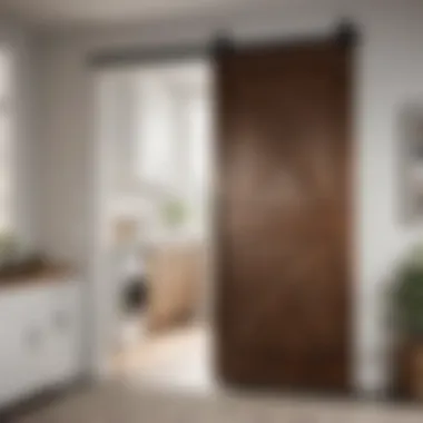 Sliding Barn Door Aesthetic Contemporary Laundry Room Door with Sliding Barn Door Style