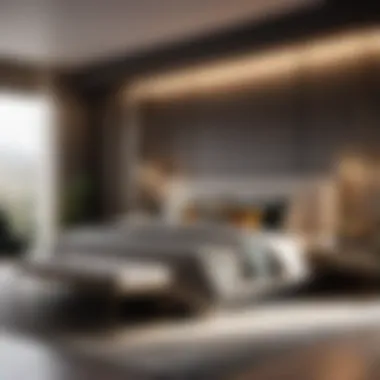 Contemporary Metal and Glass Bedroom Set