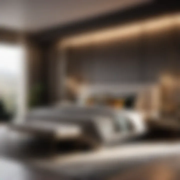 Contemporary Metal and Glass Bedroom Set
