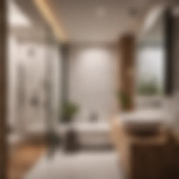 Contemporary small bathroom remodeling