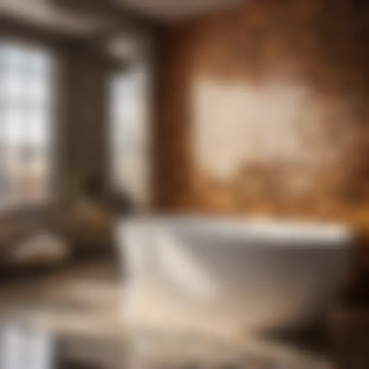 Contemporary subway bath tile in a minimalist bathroom setting