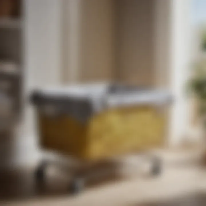 Convenience of Steele Laundry Basket with Wheels