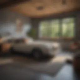 A beautifully designed garage bedroom conversion showcasing cozy decor and functionality