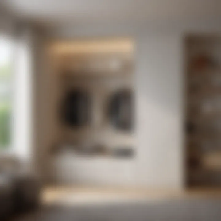 Minimalist bedroom turned into closet